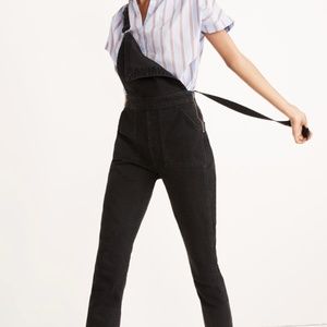 Madewell Black Overalls